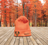 Winter Hat - Safety Orange - Deer Patch